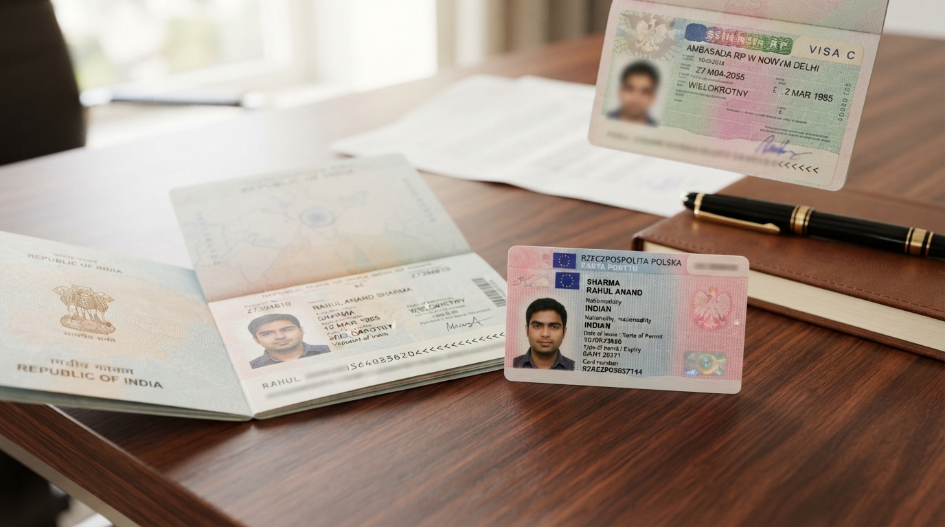 Home indian passport polish permit card 202607081100